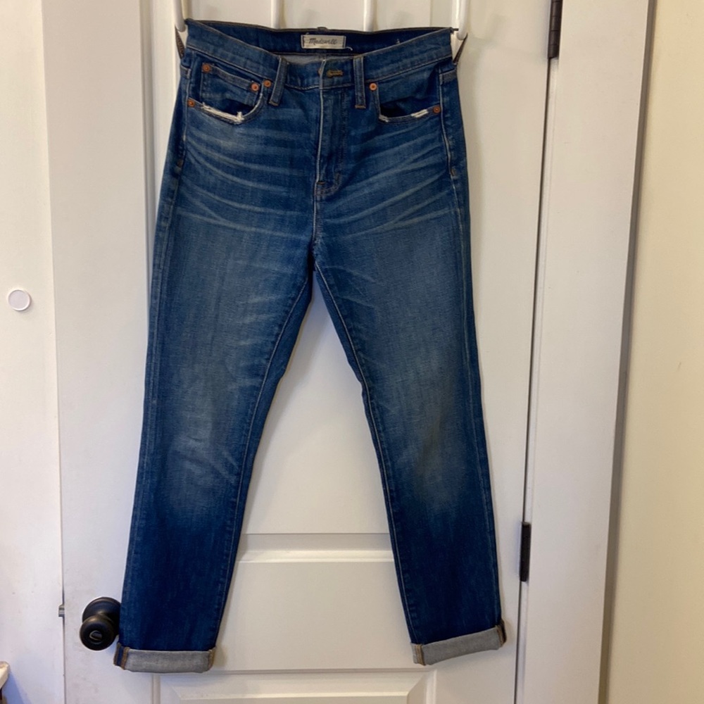 Madewell “The High Rise Slim Boyjean” size 25